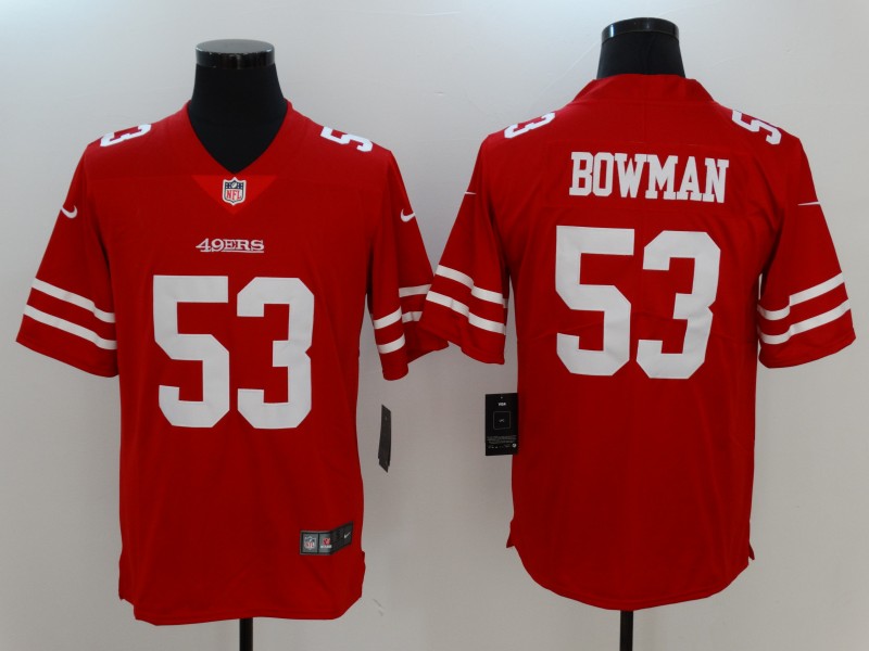Men's San Francisco 49ers Navoro Bowman #53 Red Jersey Men's San Francisco 49ers Navoro Bowman #53 Red Jersey
